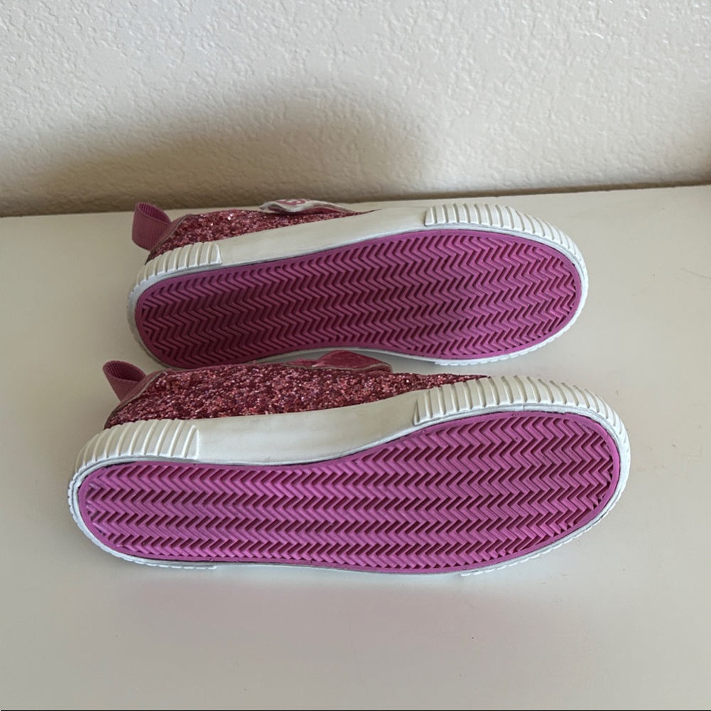H&M Barbie Sparkling Pink Sneakers Size 13.5 Hook and Loop Closure - Picture 11 of 14